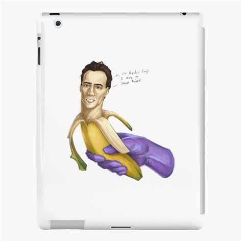 "Nicolas Cage as a Banana" iPad Case & Skin by ebetts-art | Redbubble