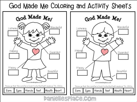 God Made Us Special Coloring Pages