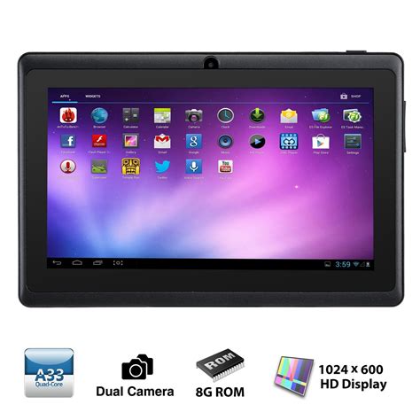 Alldaymall A88X 7 inch Tablet PC Quad Core Google Android 4.4