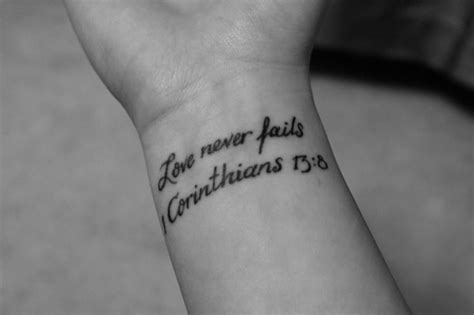 corinthians 13 4 8 tattoo - mommafinds