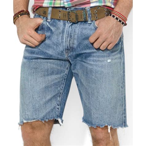 Polo Ralph Lauren Polo Indigodyed Denim Cutoff Shorts in Blue for Men ...