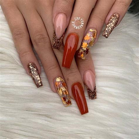 41 Cute Thanksgiving Nail Ideas for 2019 - Page 4 of 4 - StayGlam