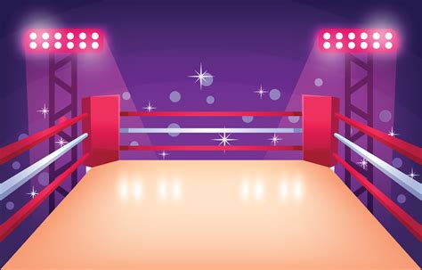 Boxing Ring Cartoon Concept 7385088 Vector Art at Vecteezy