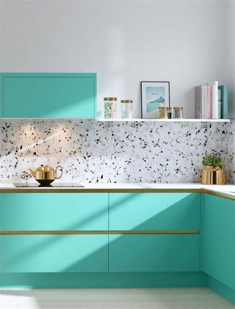 Terrazzo tile ideas for the kitchen | Kitchen wall tiles, Kitchen room ...