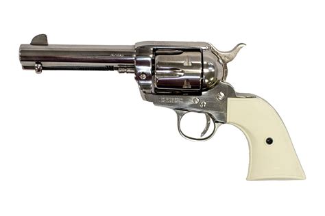 Pietta 1873 Gunfighter 45 LC Revolver with Polished Nickel Finish ...