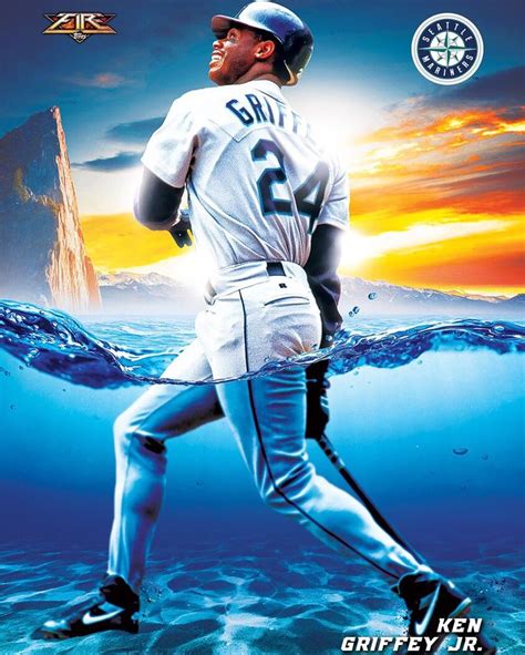 Ken Griffey Jr | Seattle mariners baseball, Griffey jr, Baseball print