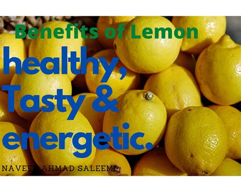 Miraculous Benefits of Lemon - Naveedsaleemi Com