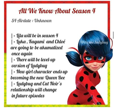 Information about season 4 | Miraculous ladybug memes, Miraculous ...