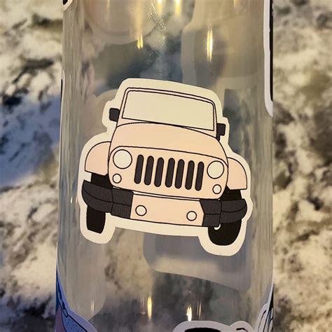 Pink Jeep Sticker | Etsy