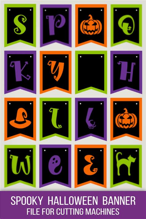 Spooky Halloween banner DIY