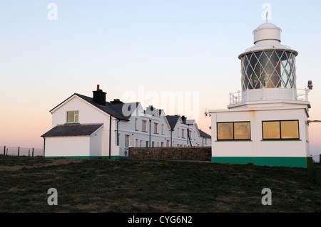 St Anne's Lighthouse at St Anne's Head Dale in Pembrokeshire, West ...