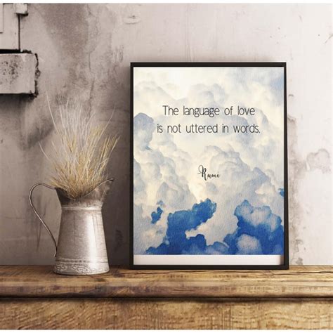 Rumi Quote Wall Art Inspiring Wall Art Inspiring Words | Etsy