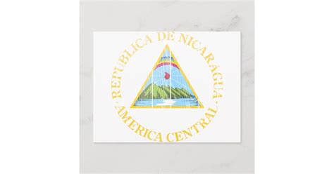 Nicaragua Coat Of Arms Postcard | Zazzle