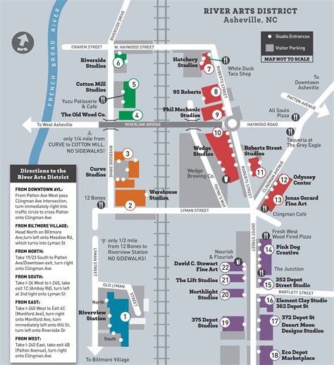 Printable Map Of Downtown Asheville Nc | Adams Printable Map