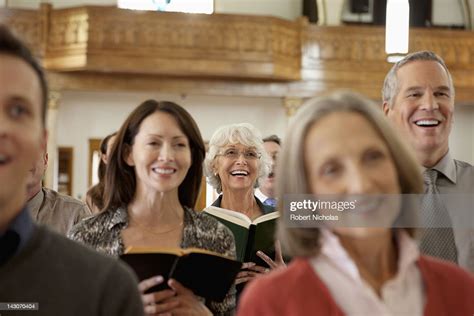 Congregation Singing Together In Church High-Res Stock Photo - Getty Images