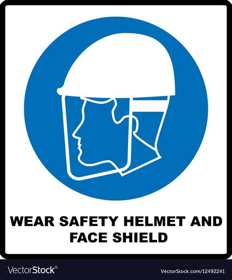 Wear Safety Helmet Sign