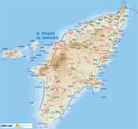 Map of Rhodes Island Greece | RhodesGuide.com