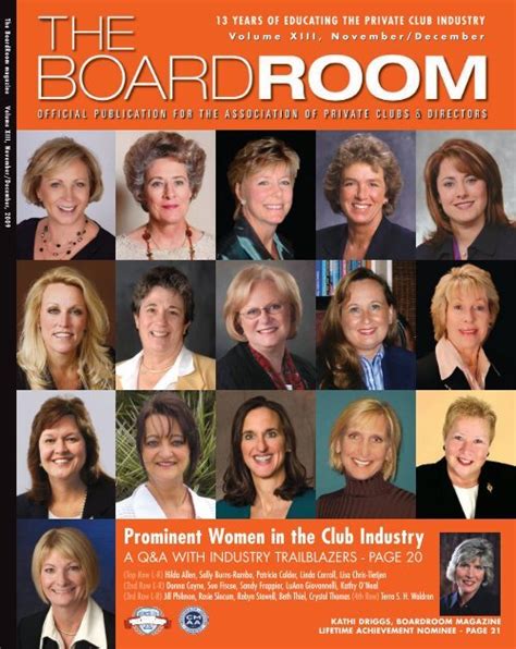 Prominent Women in the Club Industry - BoardRoom magazine