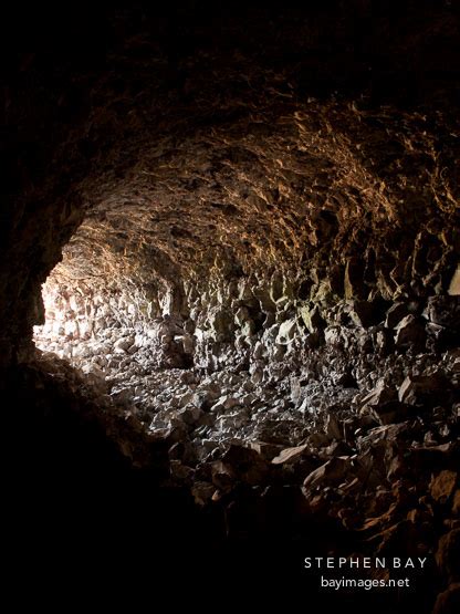 Photo: Skull Cave entrance. Lava Beds NM, California.