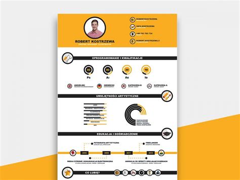 Infographic Resume Template Free Download in 2024 - ResumeKraft