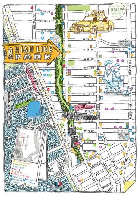 HIGH LINE maps and spots on RISD Portfolios