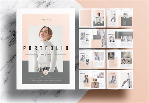 Interior Design Portfolio Template Indesign | Cabinets Matttroy