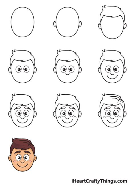 Cartoon Face Easy Cartoon Characters To Draw Step By Step 342943