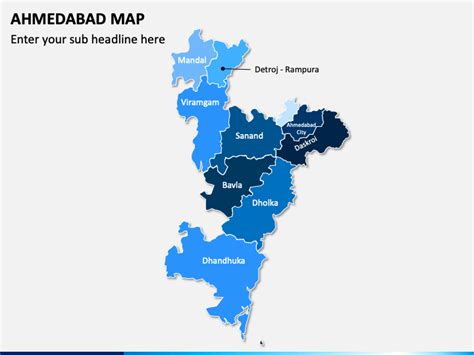 Ahmedabad Map for PowerPoint and Google Slides - PPT Slides