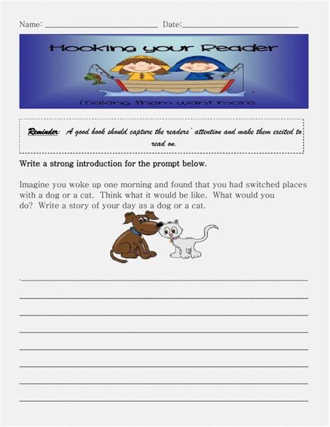 Writing Hooks Practice Worksheet Pdf - Printable Worksheets