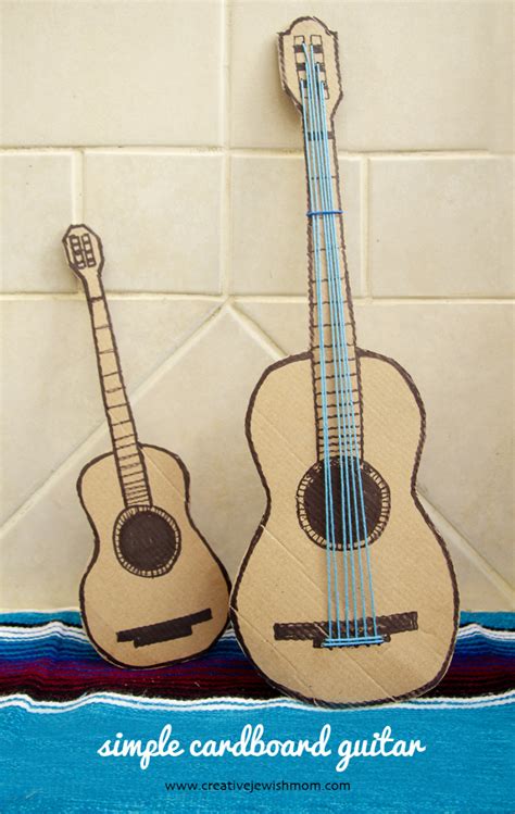 Simple Recycled Cardboard Guitar Makes A Fun Addition To Any Party ...