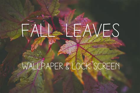 Fall Leaves Wallpaper Lock Screen Background iPhone | Etsy