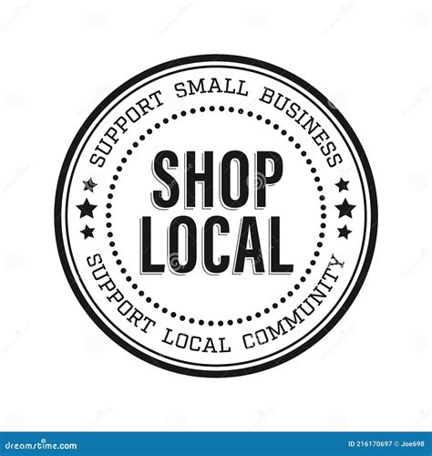 Shop Local Small Business Logo Icon - Shop Small - Buy Local - Support ...