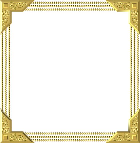 Modern And Simple Gold Certificate Border Frame Certificate Border ...