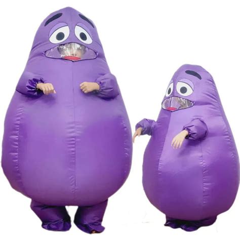 Grimace Costume for Kids Grimaces Birthday Gameboy Halloween Cosplay ...