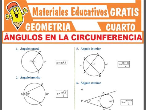 Ángulos en la Circunferencia para Cuarto Grado de Secundaria