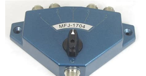 MFJ-1704 4 Position Coaxial Switch with Lightning Surge Protection