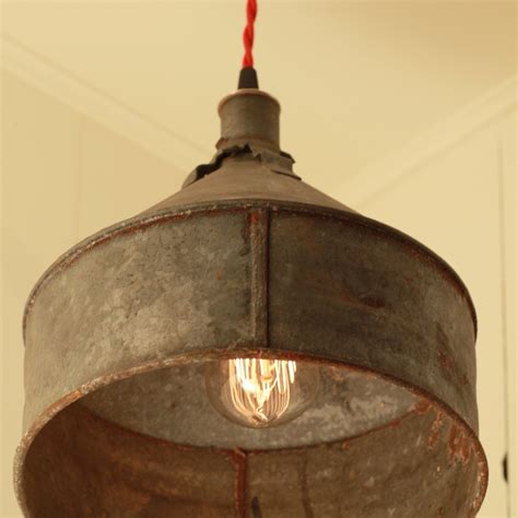 Rustic Lighting with Vintage Rustic Funnel Shade - Pendant | Rustic ...