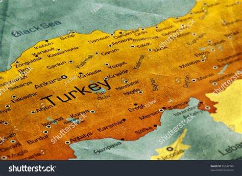 Ancient World Map Turkey Stock Photo 85548940 | Shutterstock