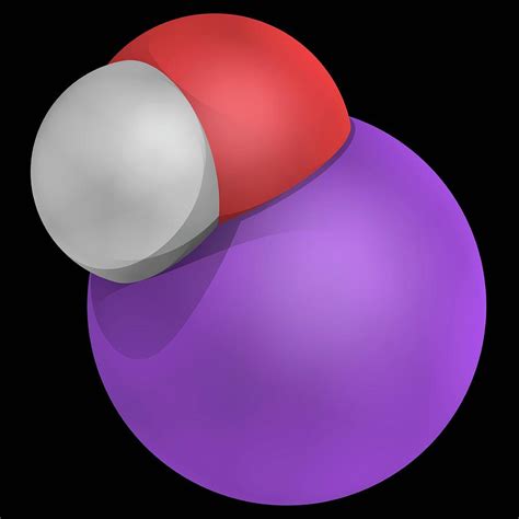 Sodium Hydroxide Molecule Photograph by Laguna Design/science Photo ...