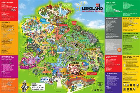 Theme Park Brochures LEGOLAND California Resort Map 2017 ...