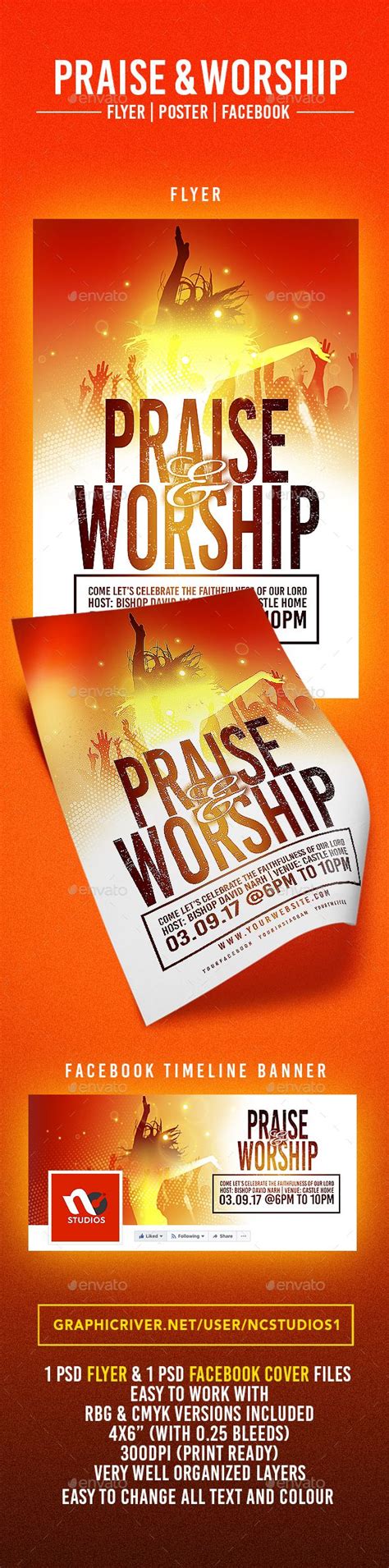 Praise & Worship Flyer Template