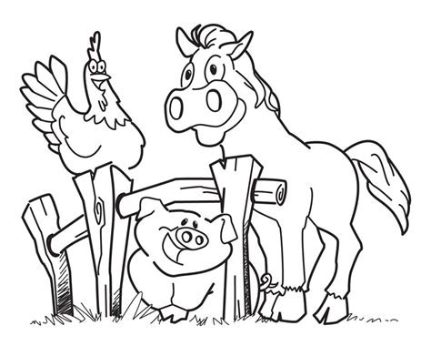 Free Printable Farm Animal Coloring Pages For Kids