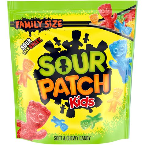 SOUR PATCH KIDS Soft&Chewy Candy, Family Size, 1.8lb - Snacks Americanos