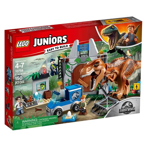 LEGO Juniors Jurassic World T.Rex Breakout Kids Toy Boy Child Gift ...