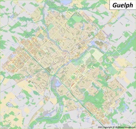 Guelph Map | Ontario, Canada | Detailed Maps of City of Guelph