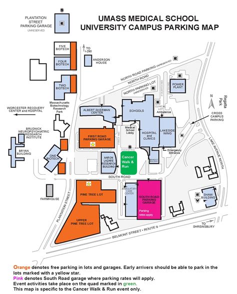 Umass Memorial Campus Map