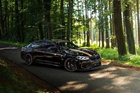 Download Black Car Car BMW Vehicle BMW M5 4k Ultra HD Wallpaper