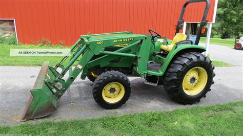 John Deere 4600 4x4 Compact Tractor W Loader Hydrostatic 43 Hp Diesel ...