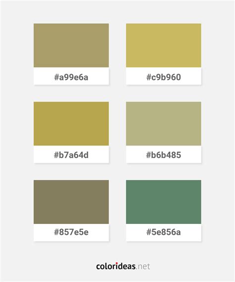 Olive Drab – Dark Khaki – Cadet Blue Color combinations Palette | Color ...