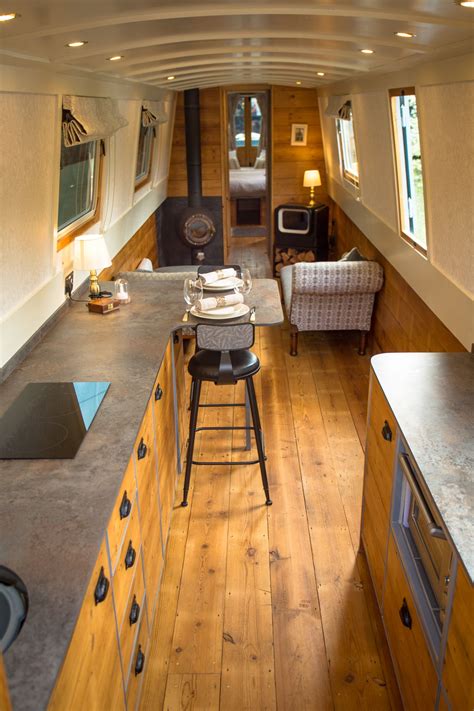 Narrowboat | mothershipmarine.com | Boat house interior, House boat ...